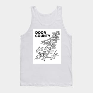 Door County Map Tank Top